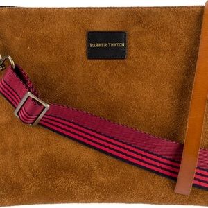 Parker Thatch suede crossbody bag. Very good condition! Includes strap!